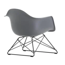 Fotel Eames Plastic Armchair Lar Szary - Czarna Podstawa Vitra