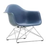 Fotel Eames Plastic Armchair Lar Niebieski - Chromowana Podstawa Vitra