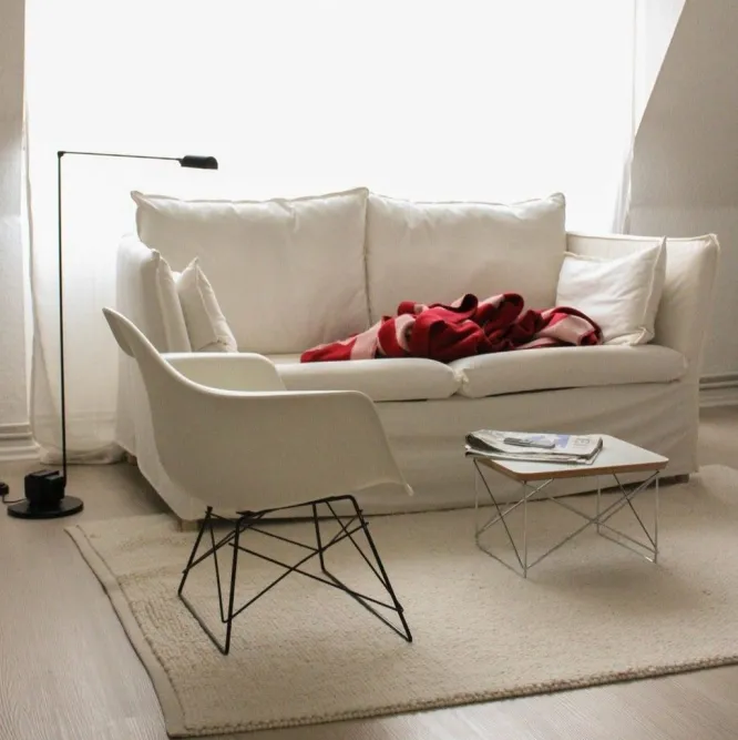 Fotel Eames Plastic Armchair Lar Niebieski - Chromowana Podstawa Vitra