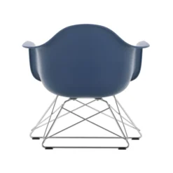 Fotel Eames Plastic Armchair Lar Niebieski - Chromowana Podstawa Vitra