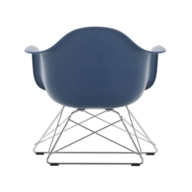 Fotel Eames Plastic Armchair Lar Niebieski - Chromowana Podstawa Vitra