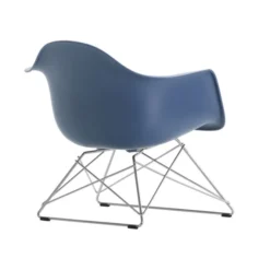 Fotel Eames Plastic Armchair Lar Niebieski - Chromowana Podstawa Vitra