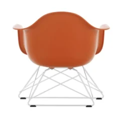 Fotel Eames Plastic Armchair Lar Pomarańczowy - Chromowana Podstawa Vitra