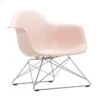 Fotel Eames Plastic Armchair Lar Różowy - Chromowana Podstawa Vitra