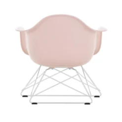 Fotel Eames Plastic Armchair Lar Różowy - Chromowana Podstawa Vitra