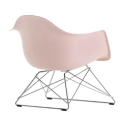 Fotel Eames Plastic Armchair Lar Różowy - Chromowana Podstawa Vitra