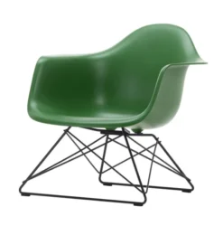 Fotel Eames Plastic Armchair Lar Zielony - Czarna Podstawa Vitra