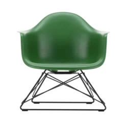 Fotel Eames Plastic Armchair Lar Zielony - Czarna Podstawa Vitra