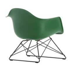 Fotel Eames Plastic Armchair Lar Zielony - Czarna Podstawa Vitra