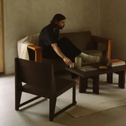 Fotel Easy Chair 01 Ciemnobrązowe Frama