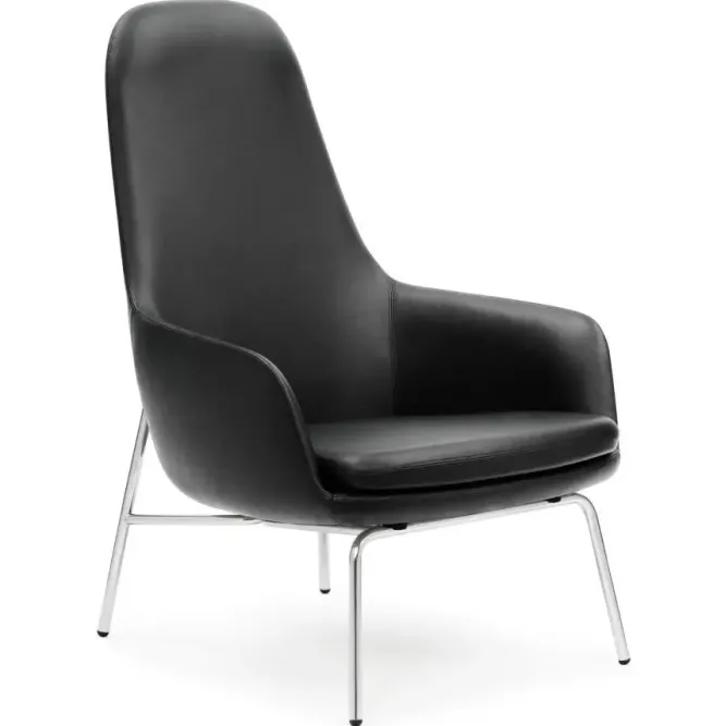 Fotel Era Wysoki Chromowana Podstawa Normann Copenhagen