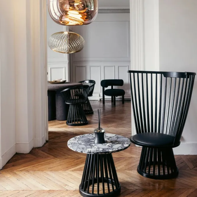 Fotel Fan Czarny Tom Dixon