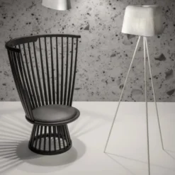 Fotel Fan Czarny Tom Dixon