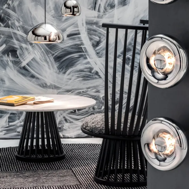 Fotel Fan Czarny Tom Dixon