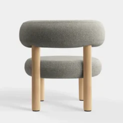 Fotel Fat Natural Wood - Clay Boucle Tom Dixon