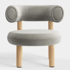 Fotel Fat Natural Wood - Clay Velvet Tom Dixon