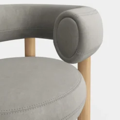 Fotel Fat Natural Wood - Clay Velvet Tom Dixon