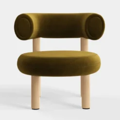 Fotel Fat Natural Wood - Forest Velvet Tom Dixon
