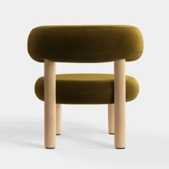 Fotel Fat Natural Wood - Forest Velvet Tom Dixon