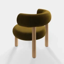 Fotel Fat Natural Wood - Forest Velvet Tom Dixon