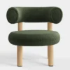 Fotel Fat Natural Wood - Forest Boucle Tom Dixon