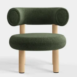Fotel Fat Natural Wood - Forest Boucle Tom Dixon