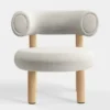 Fotel Fat Natural Wood - Ivory Boucle Tom Dixon