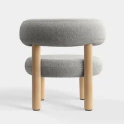Fotel Fat Natural Wood - Natural Boucle Tom Dixon