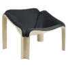 Fotel F300 Dunes Leather Anthrazite Gubi