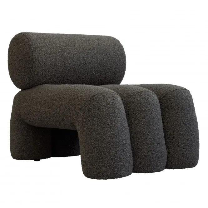 Fotel Foku Boucle Ciemnoszary 101 Copenhagen