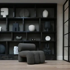 Fotel Foku Boucle Ciemnoszary 101 Copenhagen