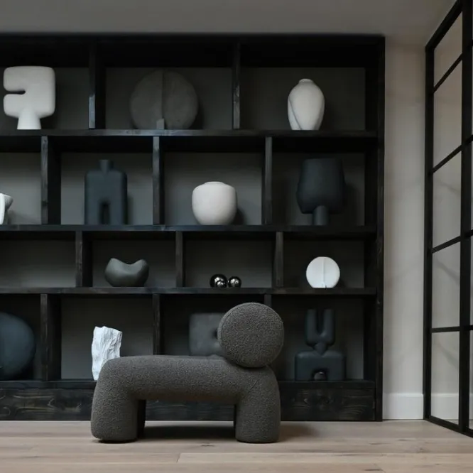 Fotel Foku Boucle Ciemnoszary 101 Copenhagen