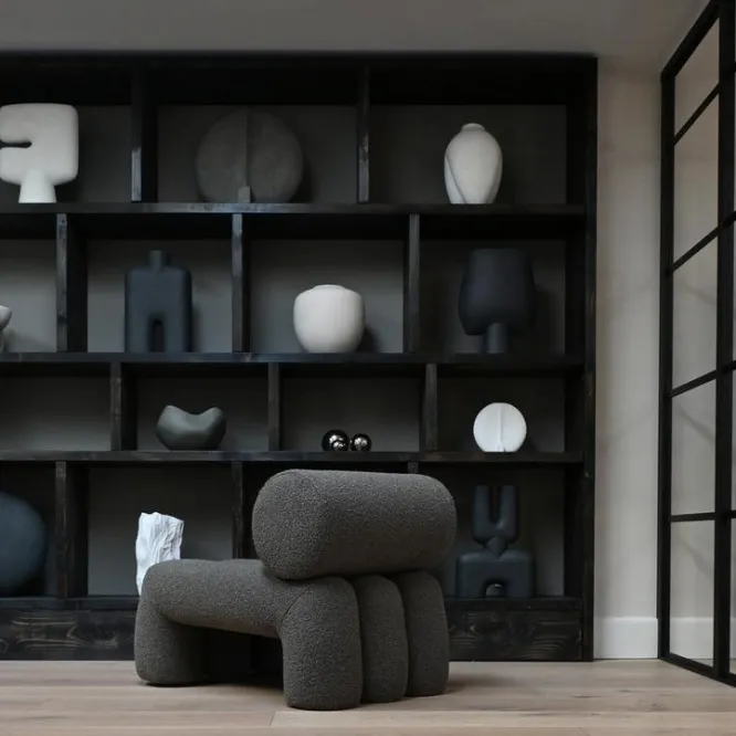 Fotel Foku Boucle Ciemnoszary 101 Copenhagen