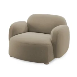 Fotel Gem Z Podłokietnikiem Brusvik Light Brown Northern