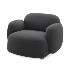 Fotel Gem Z Podłokietnikiem Brusvik Dark Grey Northern