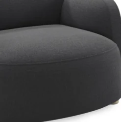Fotel Gem Z Podłokietnikiem Brusvik Dark Grey Northern