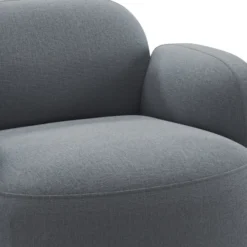 Fotel Gem Z Podłokietnikiem Brusvik Grey Blue Northern