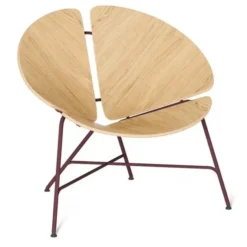 Fotel Ginka Fornir-Royal Bordo Tabanda