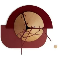 Fotel Ginka Fornir-Royal Bordo Tabanda
