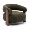 Fotel Granite Zielony - Orzech Jesionowy Kave Home