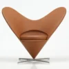 Fotel Heart Cone Chair Cognac Leather Vitra