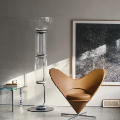 Fotel Heart Cone Chair Cognac Leather Vitra