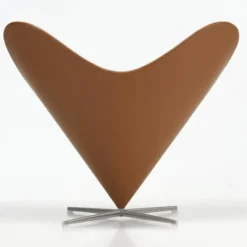 Fotel Heart Cone Chair Cognac Leather Vitra