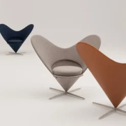 Fotel Heart Cone Chair Cognac Leather Vitra