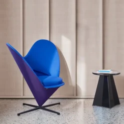 Fotel Heart Cone Chair Volo Night Blue Vitra