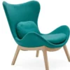 Fotel Lazy Z Drewnianą Podstawą Calligaris