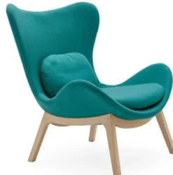 Fotel Lazy Z Drewnianą Podstawą Calligaris