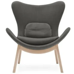 Fotel Lazy Z Drewnianą Podstawą Calligaris