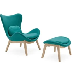 Fotel Lazy Z Drewnianą Podstawą Calligaris