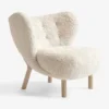 Fotel Little Petra Vb1 Oak Sheepskin Moonlight Andtradition